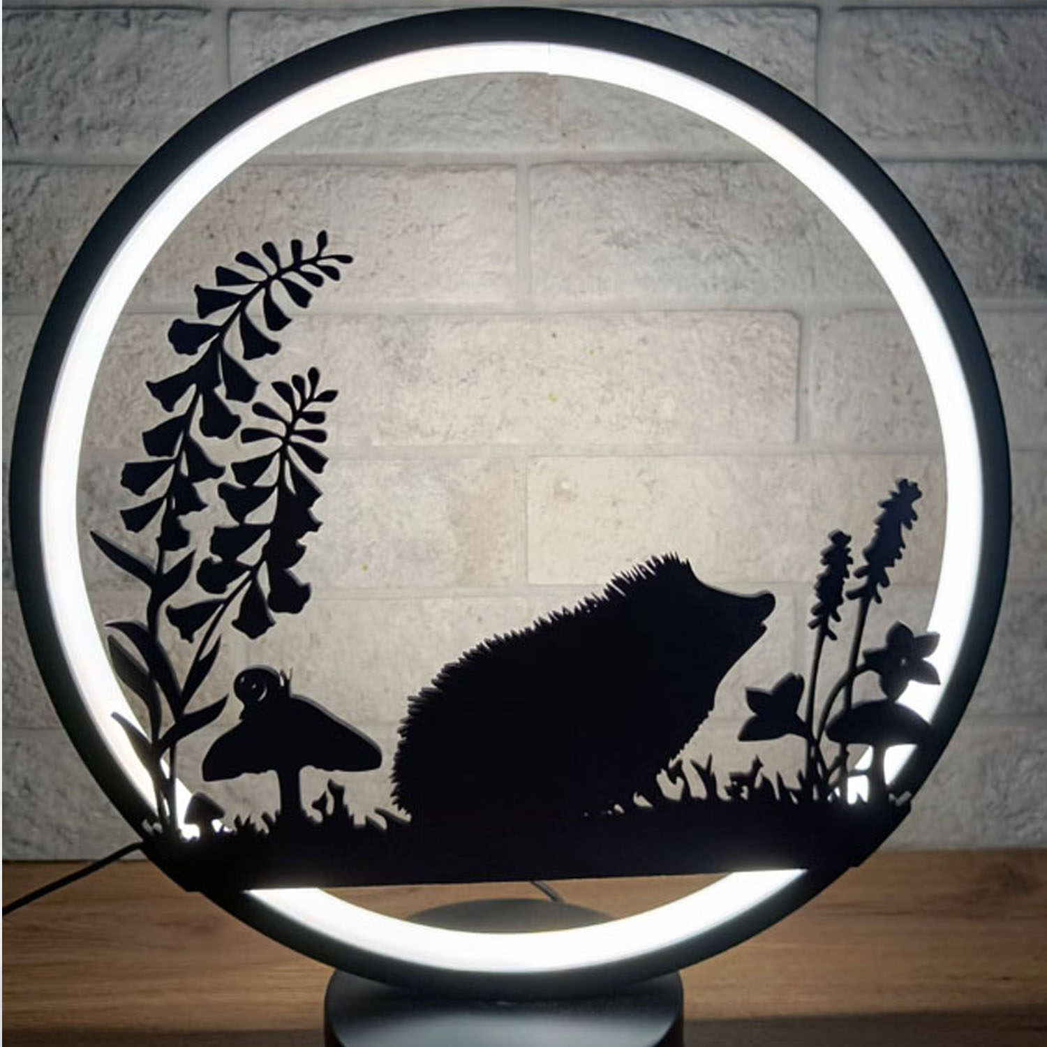 Silhouette für Ringlampe